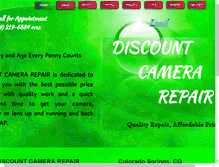 Tablet Screenshot of discountcamerarepair.com